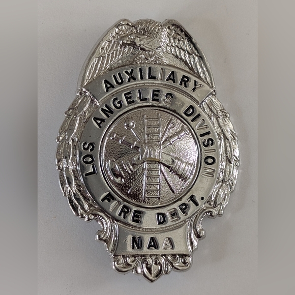 Other - Obsolete Vintage LAFD Auxiliary Fire Badge #24 N. American Aviation Industrial